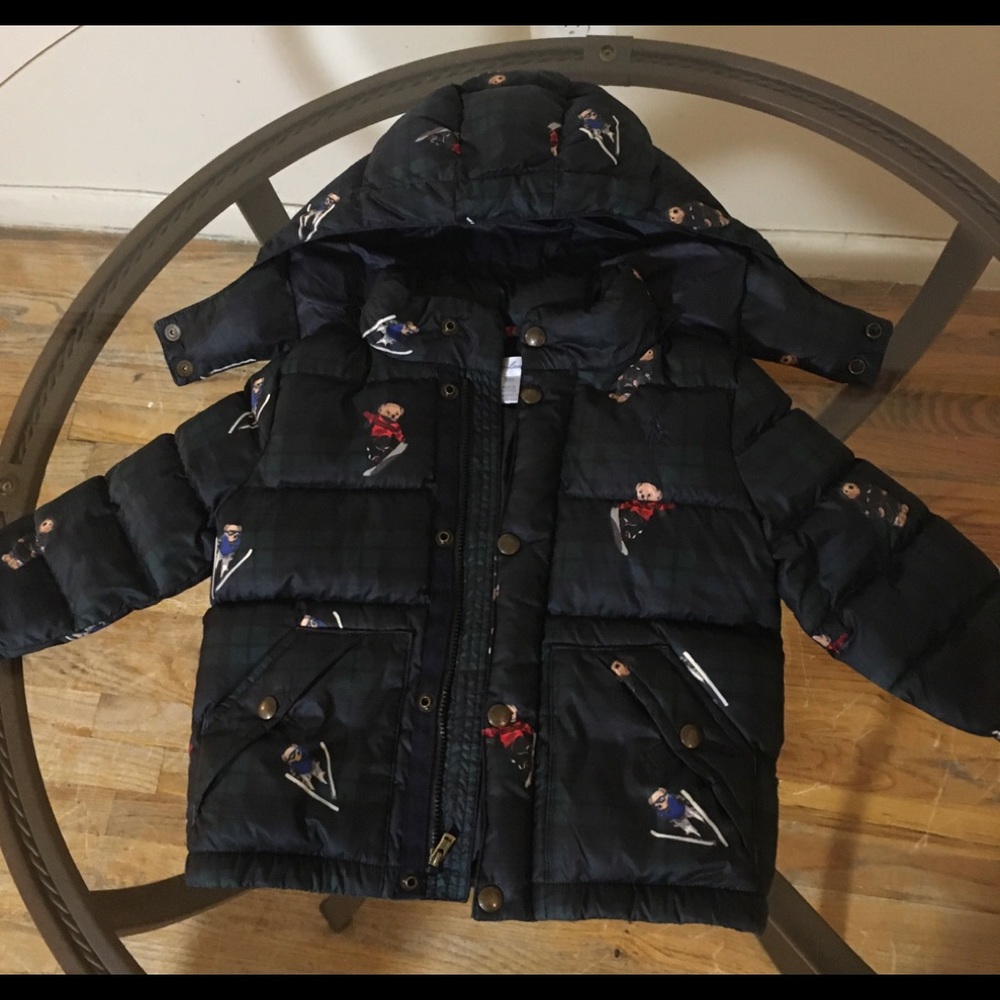 Toddler Polo Bear hooded Jacket